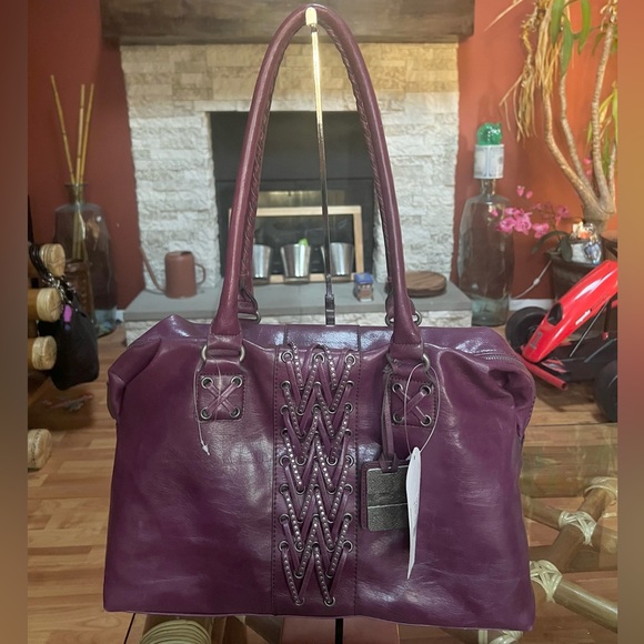 NWT Jessica Simpson Group Smash Hit Tea Rose Shoulder Bag - Picture 3 of 8